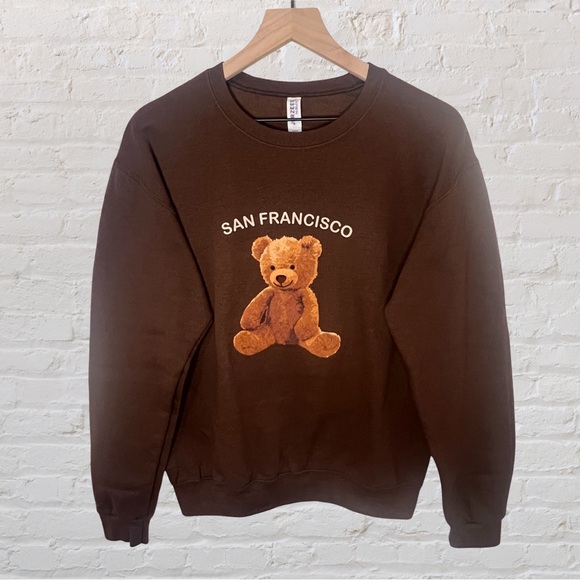 Jerzees SF Teddy Bear Crewneck, Size S - Picture 1 of 8